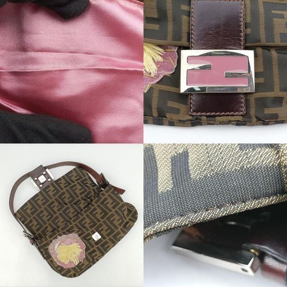 Fendi Mamma Bucket Brown And Multicolor Canvas And Leather  Make Number - Picture 8 of 10
